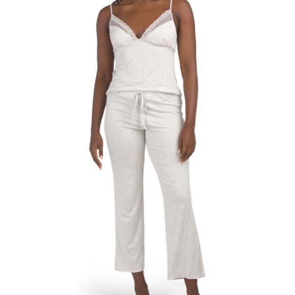 NATORI 2pc Feathers Essentials Camisole And Pants Pajama Set